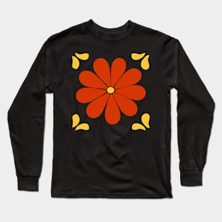 Talavera Red Daisy Long Sleeve T-Shirt